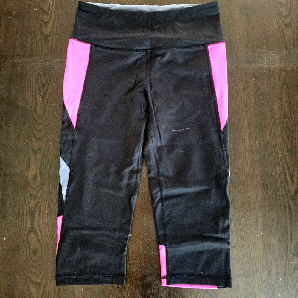 Victoria's Secret Black and Pink Leggings